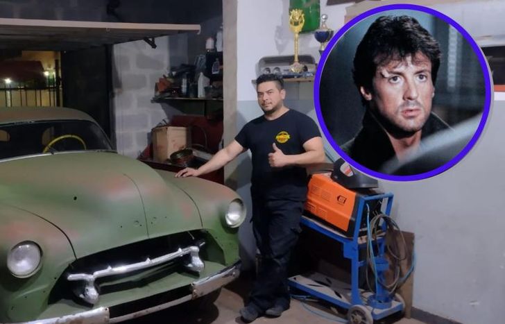 Un vecino de Banfield reproduce un mítico vehículo del cine de Hollywood.
