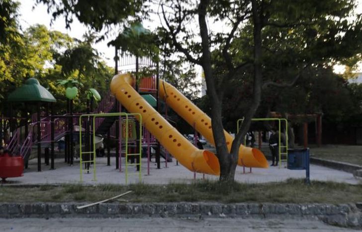 Colocaron juegos infantiles y aeróbicos.