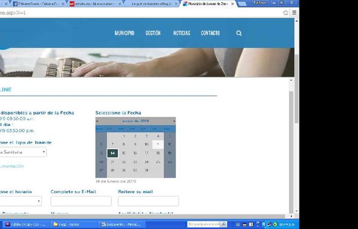 SE ELIGE DÍA Y HORARIO.