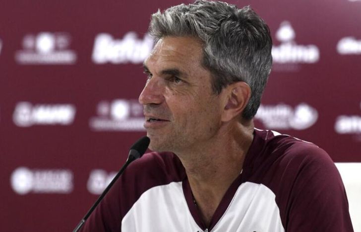 Pellegrino en la previa al debut.