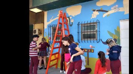 los alumnos en pleno proceso.