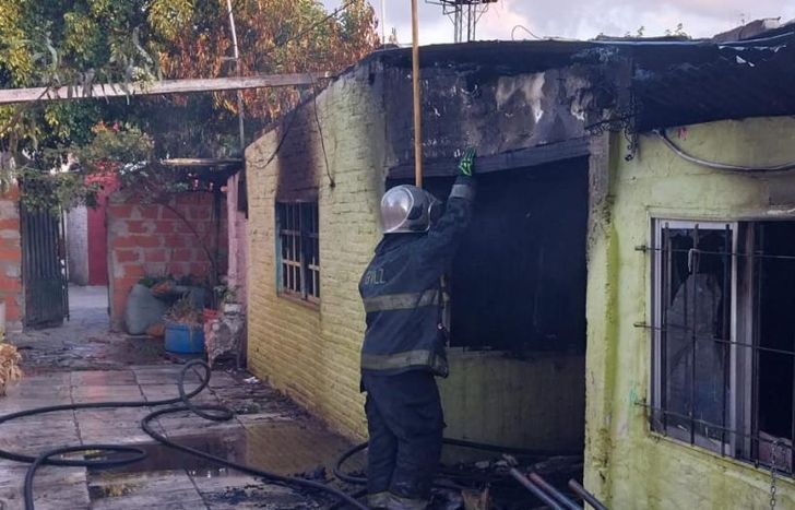 Las llamas se propagaron con mucha rapidez.