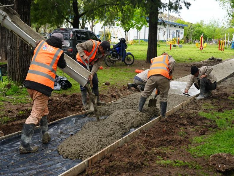 En San Jos&eacute;, las tareas se concentran en los alrededores del Parque Caaguaz&uacute;.