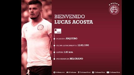 Acosta se convirtió en refuerzo de Lanús. Acosta se convirtió en refuerzo de Lanús.
