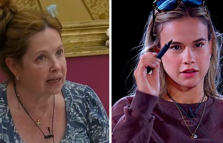 Andrea del Boca contra Cinzia en Gran Hermano Generación Dorada.&nbsp;