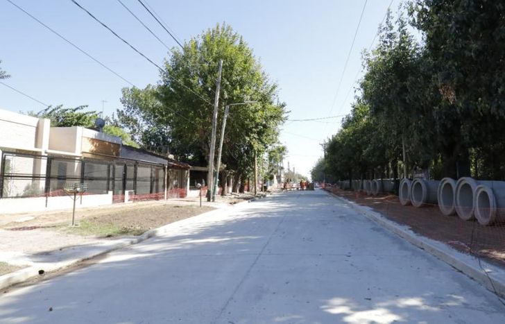 Trabajos sobre la calle Francisco Siritto, de Parque Barón.