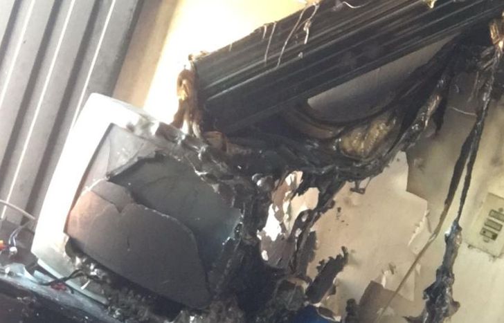 Lo destrozos fueron totales.