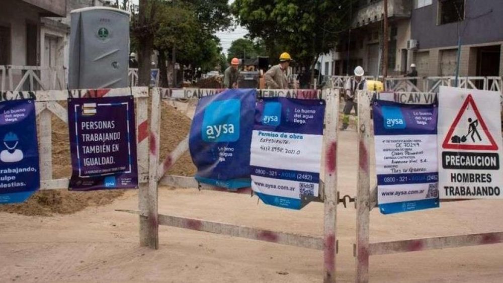 El anuncio semanal de Aysa.
