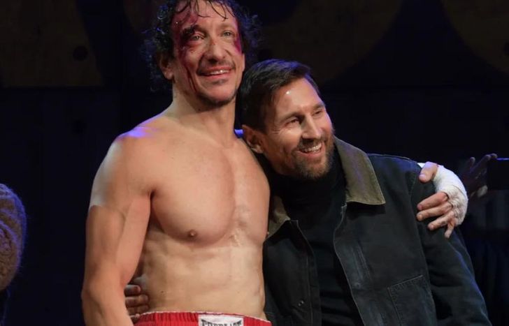 Nico Vázquez y Lionel Messi.