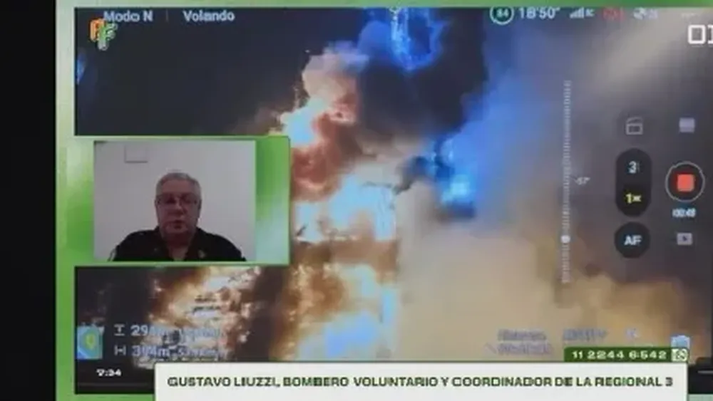 Ayer por la mañana, Liuzzi en el streaming Olga contando sobre la explosión en Ezeiza.
