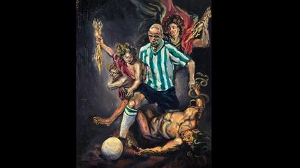El cuadro está inspirado en una pintura de Peter Paul Rubens. El cuadro está inspirado en una pintura de Peter Paul Rubens.