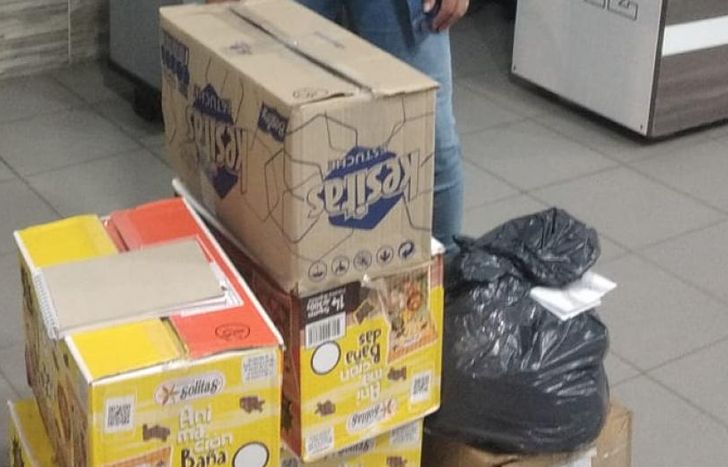 Cientos de alimentos fueron donados.
