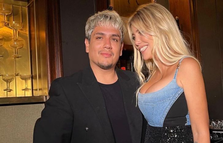 Kennys Palacios y Wanda Nara.&nbsp;