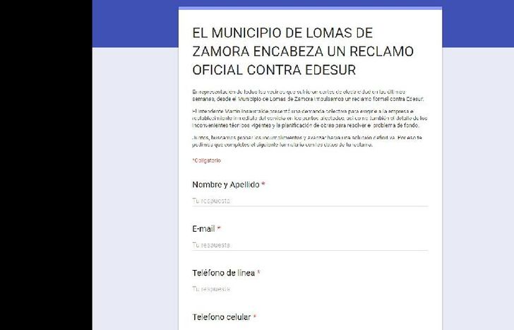 la planilla incluye distintos datos del damnificado.