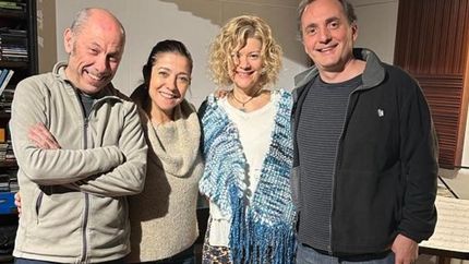 La banda, con Tomás ausente de la foto.