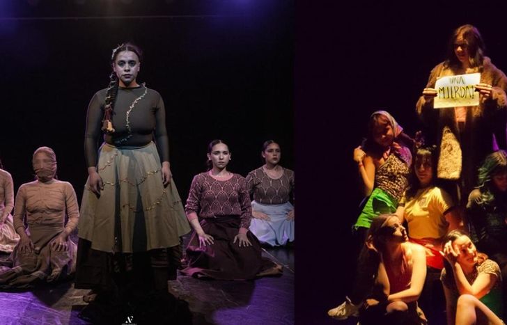 Las obras Arrojo, Fuerza Originaria Femenina, de Cia Proyecto Brujas y Enjambre Club de Agustina Areco.