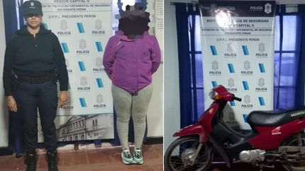 La moto que tenía pedido de secuestro fue recuperada por la Policía.