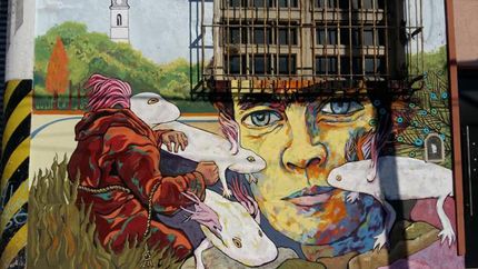 La recorrida incluye a los murales inspirados en sus obras.