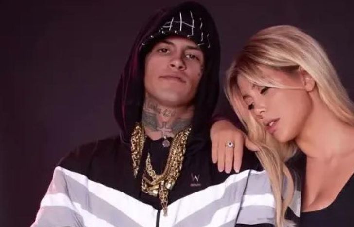 L-Gante y Wanda Nara.