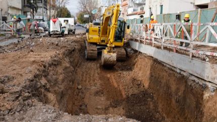 En una semana estaría consumado el paso por debajo del puente ferroviario.