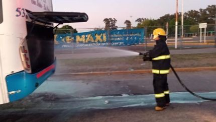 El incendió fue ayer por la mañana.