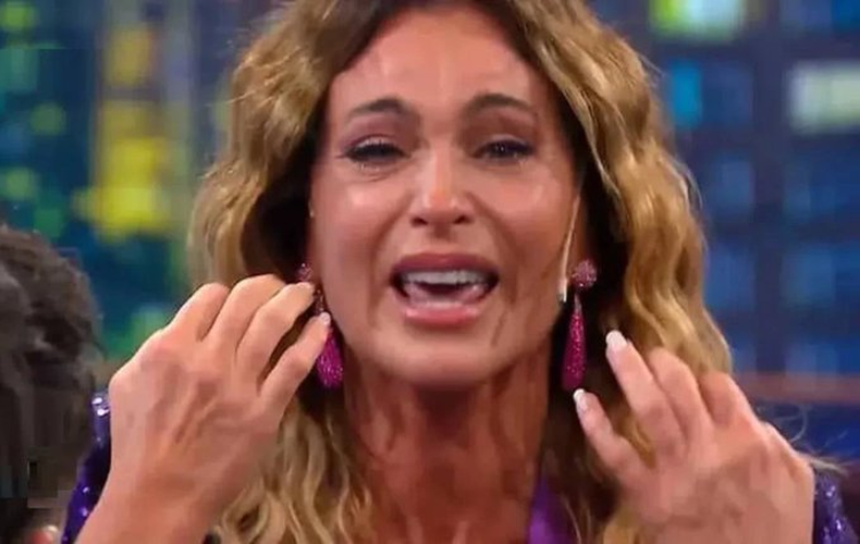 Karina Mazzocco, en un mal momento. 