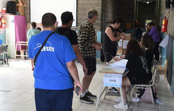 La votación avanza a buen ritmo.
