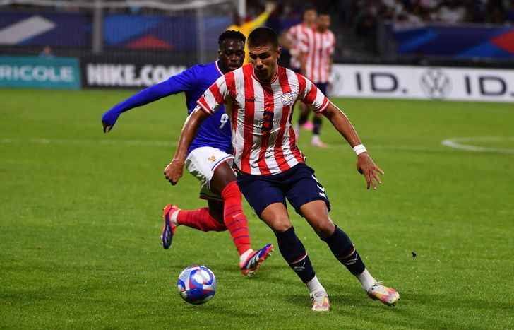El jugador de Lanús en los Juegos Olímpicos París 2024.