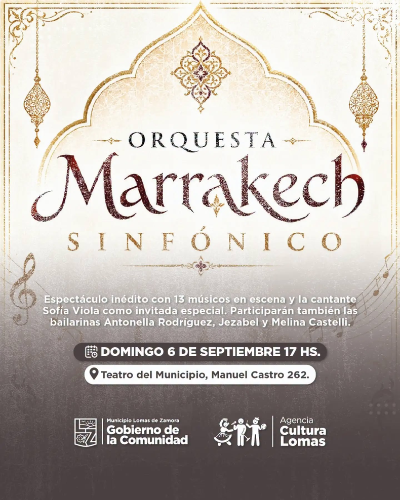 Concierto sinfónico en Lomas de Zamora. 