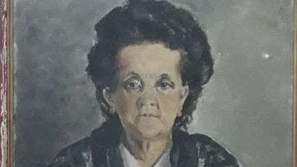 La pintura, a la espera de que aparezca alguna persona que la reclame.