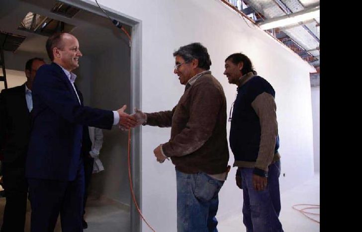 martín destacó que las obras se están realizando con fondos propios.