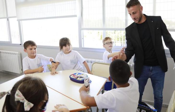 La primera semana de clases para los nenes.