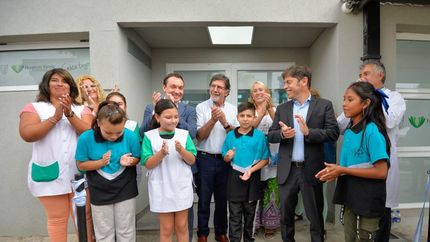 Axel Kicillof destacó la conectividad en las escuelas.