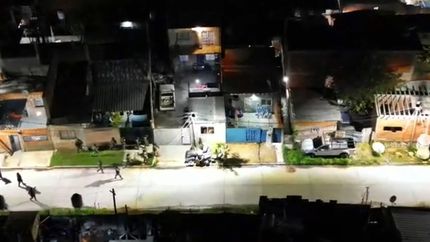 El dron fue clave durante el operativo en Ingeniero Budge. El dron fue clave durante el operativo en Ingeniero Budge.