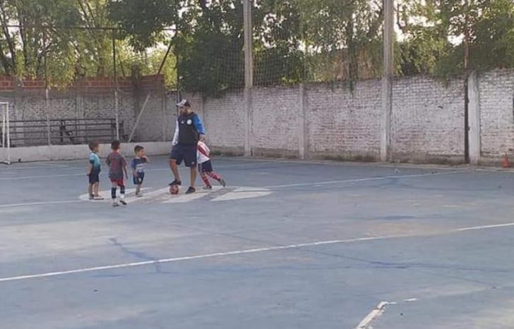 Para el entrenamiento del fútbol infantil.