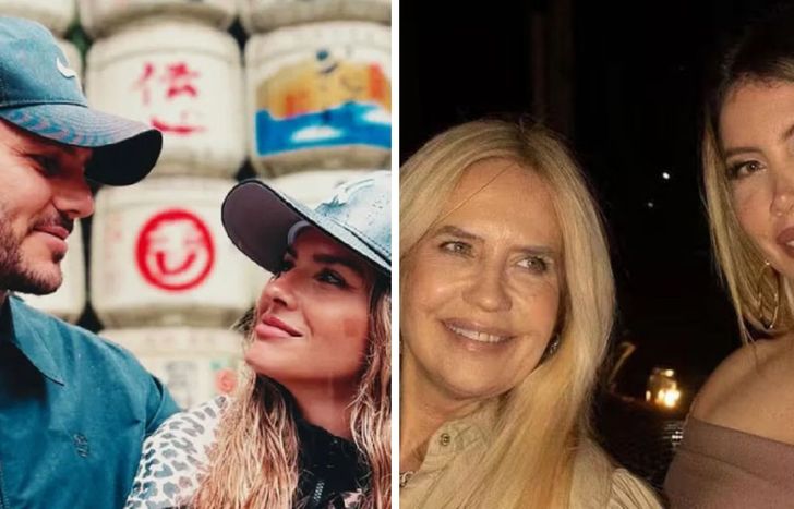 Mauro Icardi contra la mamá de Mauro Icardi.&nbsp;