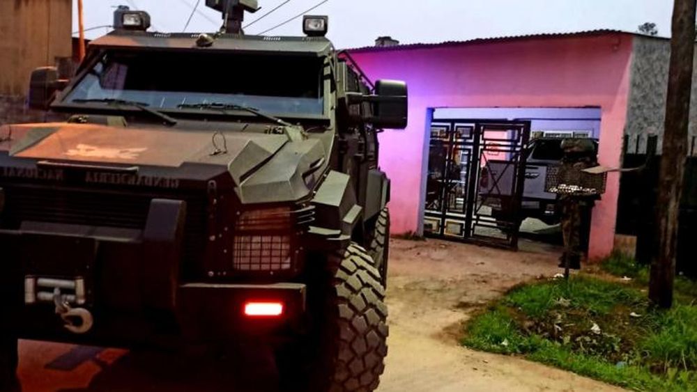 El operativo lo encabezó Gendarmería Nacional.