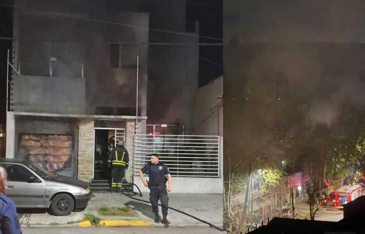 Se generó una inmensa nube de humo que pudo verse desde distintas partes de Lomas.