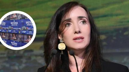 El Congreso fue empapelado con afiches de Victoria Villarruel.