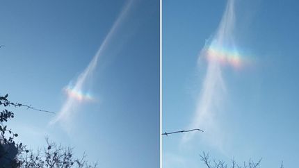 Un paisaje poco frecuente se pudo observar en el cielo lomense.
