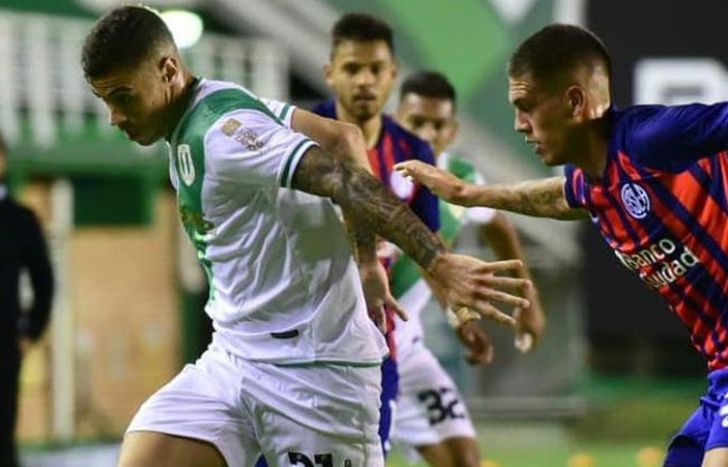 El volante jugó 48 minutos frente a San Lorenzo.