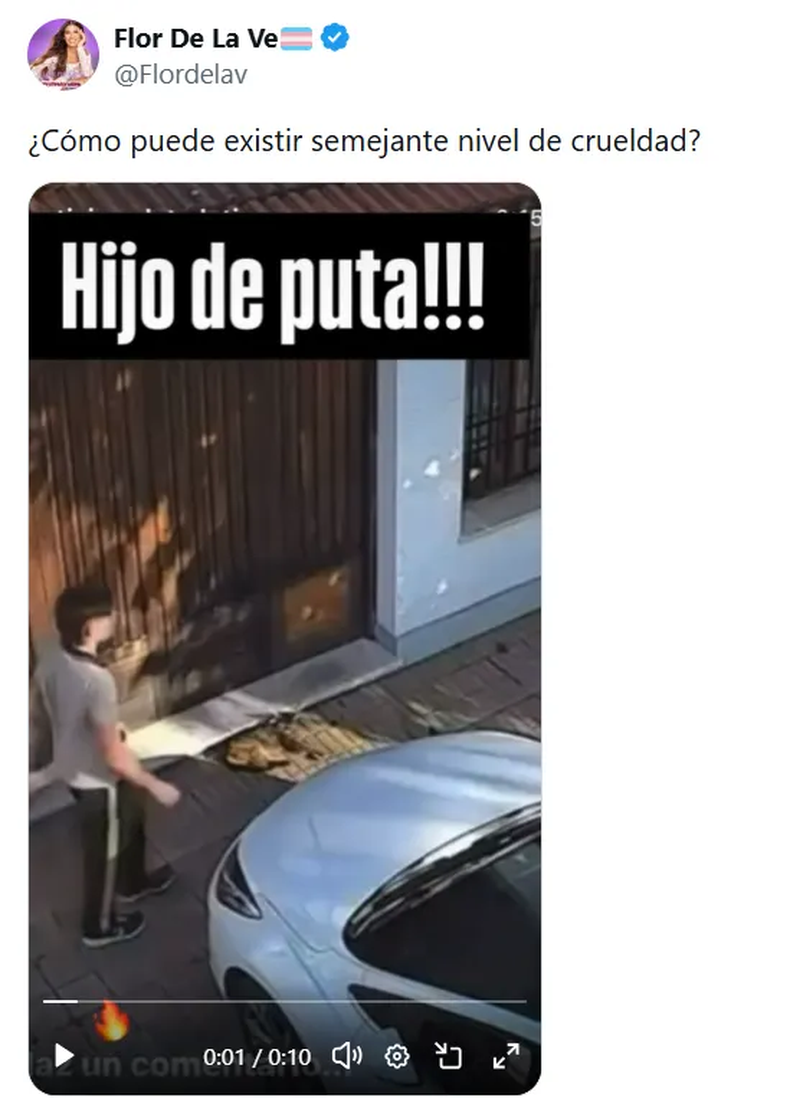 Flor de la V se expresó en las redes sociales. 