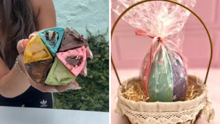 Una propuesta distintas: los huevos de pascua en gajos que son tendencia 2026. Una propuesta distintas: los huevos de pascua en gajos que son tendencia 2026.