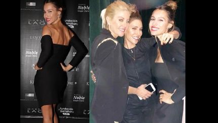 pampita reaparecio en  la noche portena