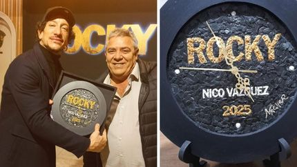 Con la misión cumplida, el artista de arte en piedras volvió a Lomas.