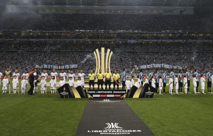 Lanús, en la final de la Libertadores, ante Gremio.