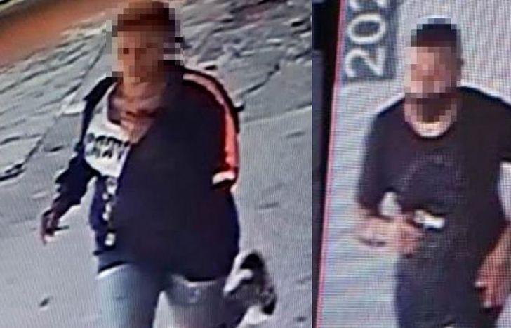 Cuando escapaban fueron vistos por cámaras de seguridad.