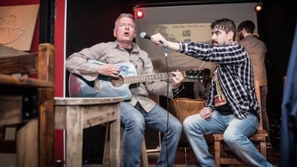 Sergio junto a Andrea Prodan, hermano de Luca.