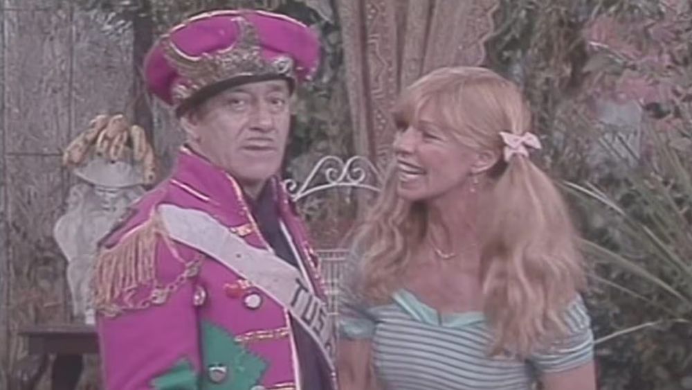 Alberto Olmedo y Silvia Pérez, en No toca botón. Alberto Olmedo y Silvia Pérez, en No toca botón.