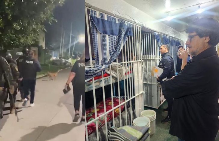 Allanaron dos viviendas y la celda de un preso que lideraba la banda.